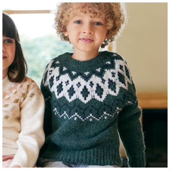  Jungen Jacquard-Pullover - grün 